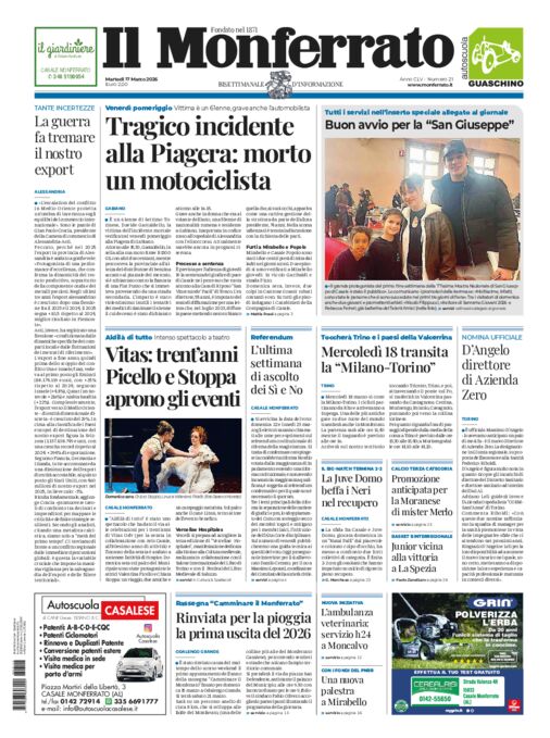 Il Monferrato - Edizione 21 del 17/03/2026